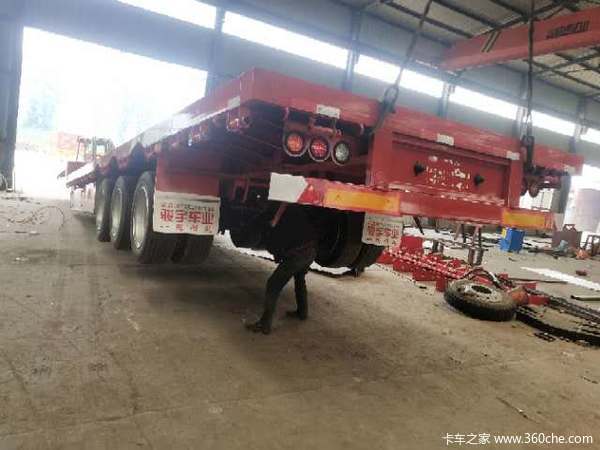 13.75全车出售本厂手续，厂家敢保是宽3米手续平板式半挂车图片