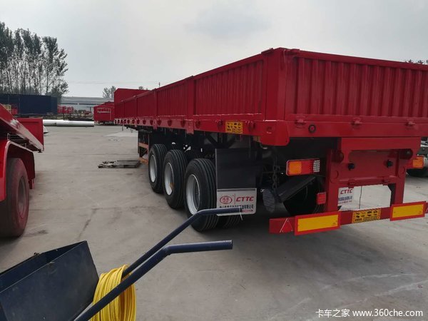 标箱侧翻自重6.8吨包拉50吨自卸半挂车图片