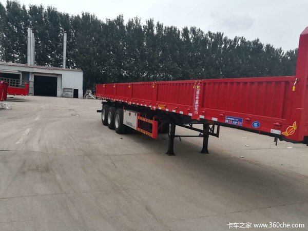 标箱侧翻自重6.8吨包拉50吨自卸半挂车图片