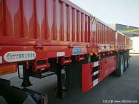 富华13米标箱,侧翻价格另算。(此价格不含轮胎钢圈)栏板式半挂车图片