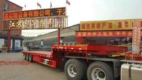 13.75×3前后等宽大板,可加花篮,加隐形爬梯。(此价格不含轮胎钢)低平板半挂车图片