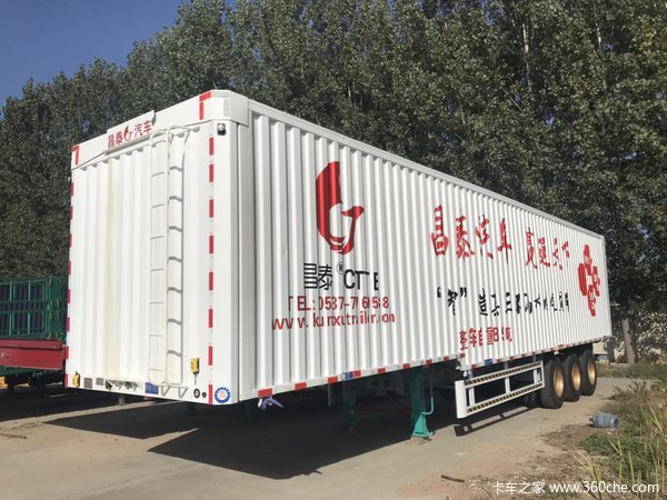 物流利器展翼侧帘半挂车集装箱式半挂车图片