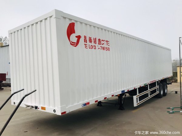 物流利器展翼侧帘半挂车集装箱式半挂车图片