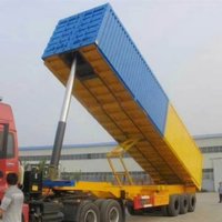 一体后翻自卸半挂车自卸半挂车图片