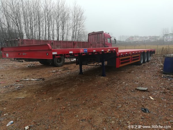 13.75前后等宽大板包牌出售低平板半挂车图片