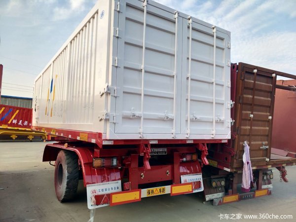7.5米到10.5后翻半挂车5天交车自卸半挂车图片