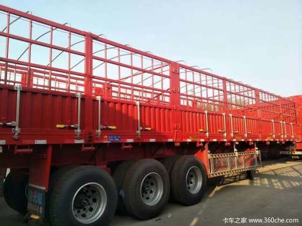 轻量化仓栏半挂仓栅式半挂车图片