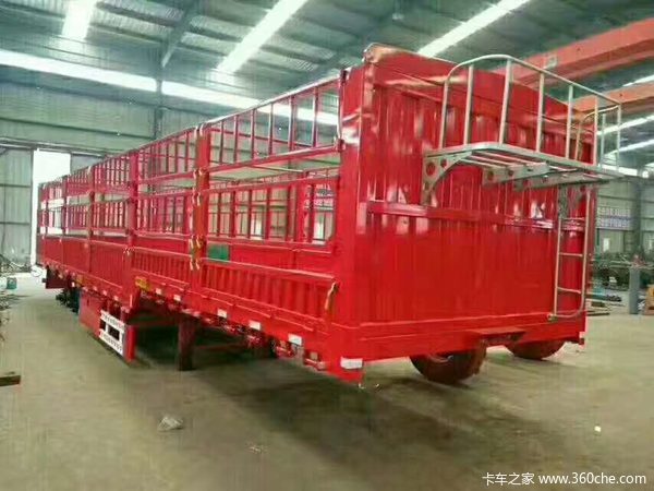 轻量化仓栏半挂仓栅式半挂车图片
