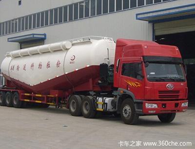 下灰罐车、全国免附加费粉粒物料运输半挂车图片