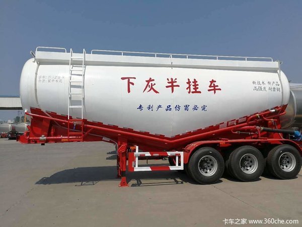下灰罐车、全国免附加费粉粒物料运输半挂车图片