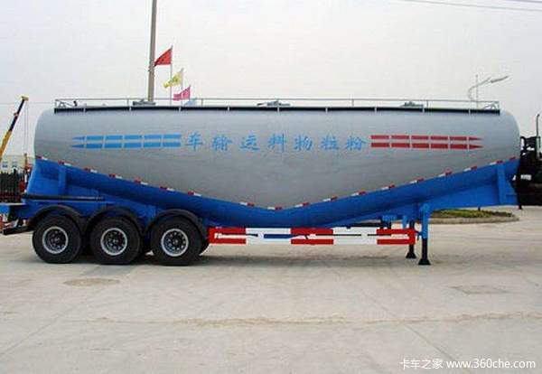 下灰罐车、全国免附加费粉粒物料运输半挂车图片