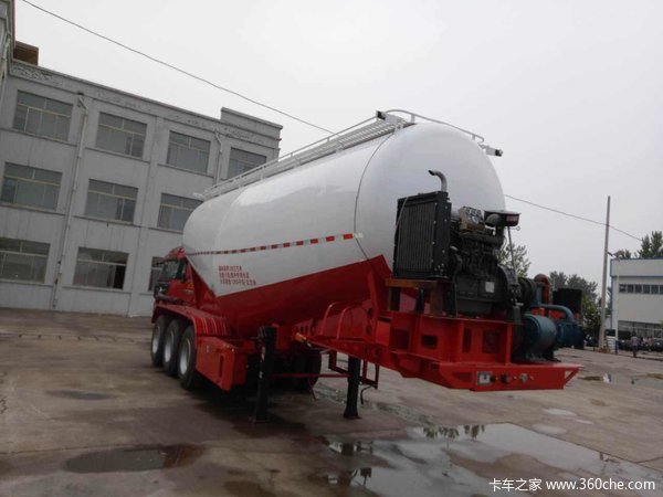 下灰罐车、全国免附加费粉粒物料运输半挂车图片