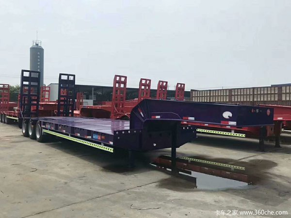 摊铺机压路机运输专用半挂车低平板半挂车图片