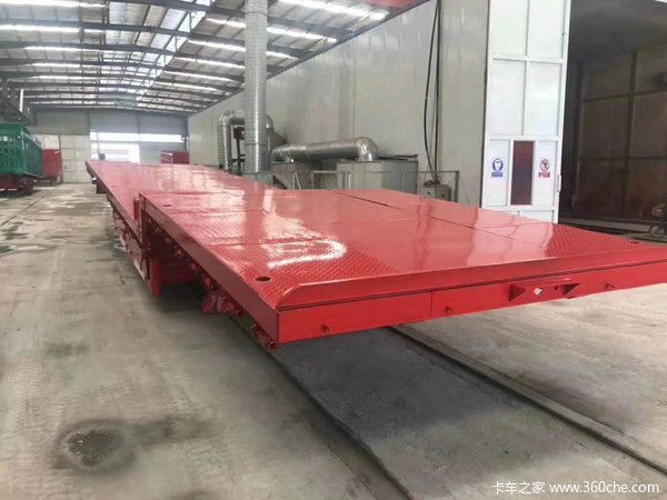 13米前后等宽大板平板式半挂车图片