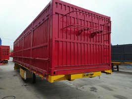 13米平板侧翻自卸半挂车