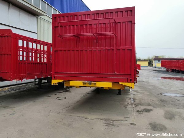 13米平板侧翻自卸半挂车图片