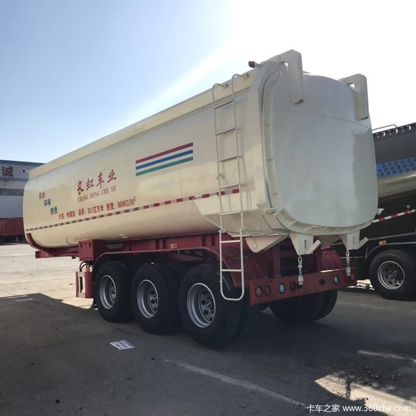 罐式后翻，正规公告，可出示合格证发票。自卸半挂车图片