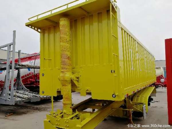 8.5米后翻自卸半挂车山东建宇LUFEI牌自卸半挂车图片