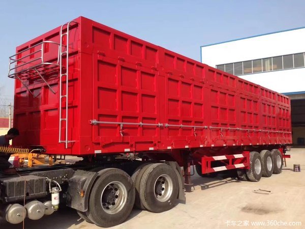 花篮侧翻，厢式侧翻，标箱侧翻，厂家直销，挂车分期自卸半挂车图片