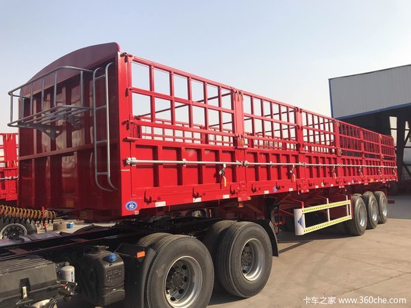 花篮侧翻，厢式侧翻，标箱侧翻，厂家直销，挂车分期自卸半挂车图片