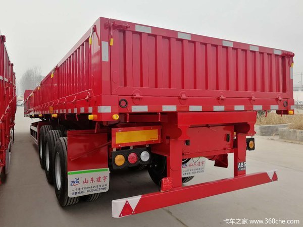 13米轻量化自卸半挂车山东建宇自卸半挂车图片