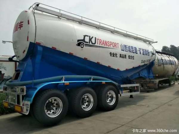 全国最轻罐车，自重5.3吨罐式半挂车图片