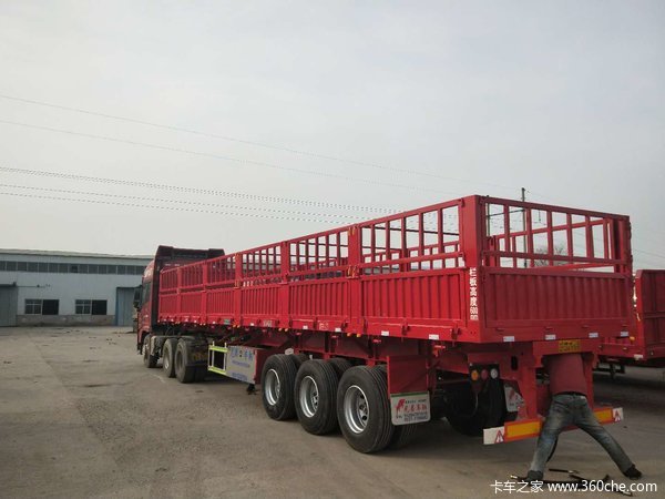 9米——13米标箱侧翻自卸半挂车图片