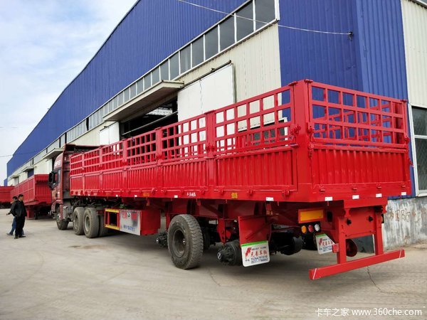 9米——13米标箱侧翻自卸半挂车图片