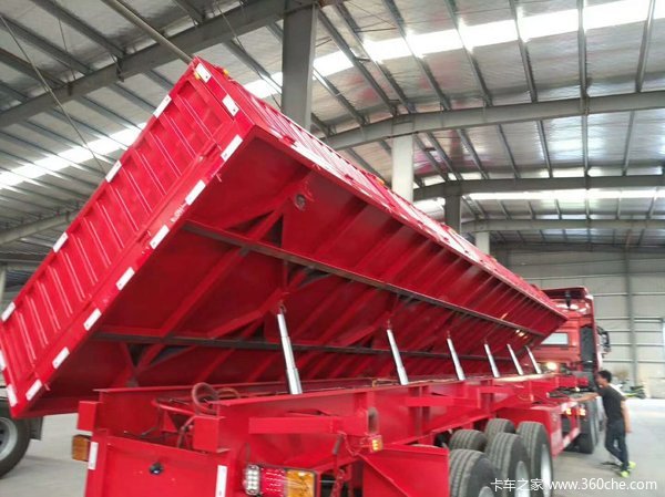 9米——13米标箱侧翻自卸半挂车图片