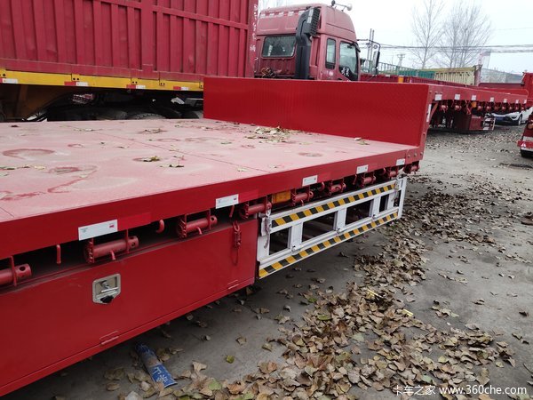 13.75米低平板，前后等宽，原车原户，可分开购低平板半挂车图片