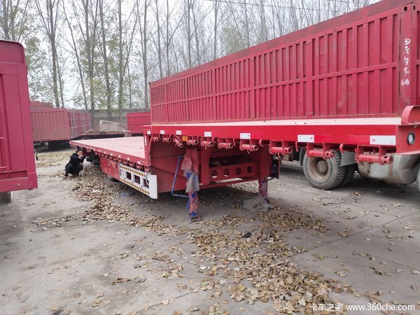 13.75米低平板，前后等宽，原车原户，可分开购低平板半挂车图片