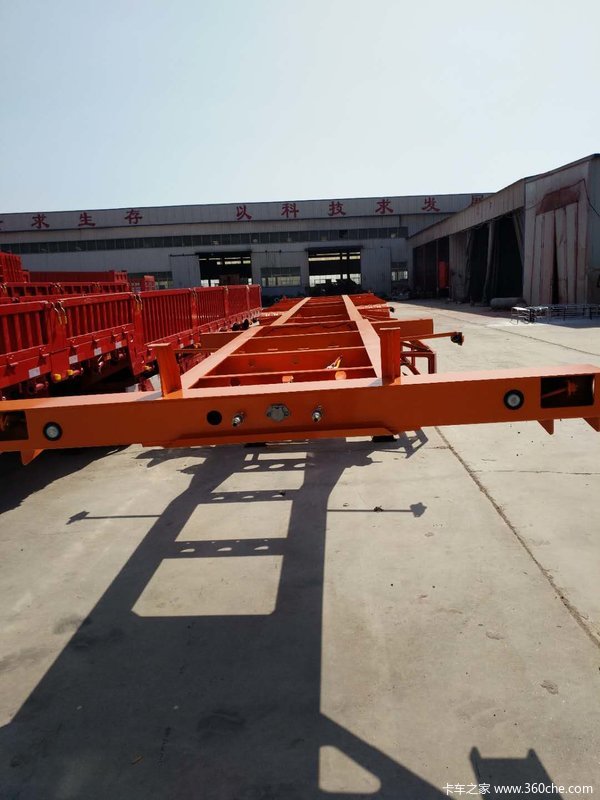 20—40英尺危险品骨架车骨架式集装箱半挂车图片