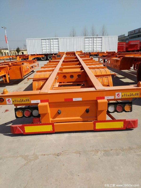 20—40英尺危险品骨架车骨架式集装箱半挂车图片