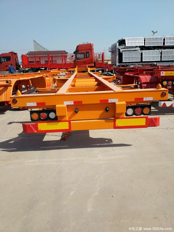 20—40英尺危险品骨架车骨架式集装箱半挂车图片