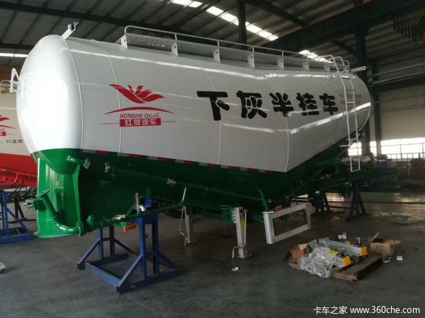 红荷粉罐粉粒物料运输半挂车图片