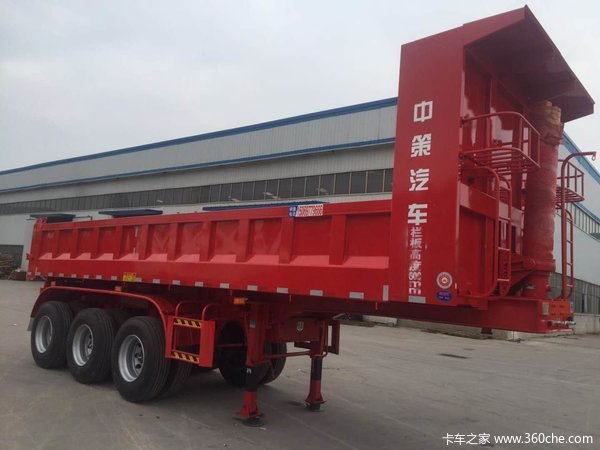 高端半挂车，电泳漆仓栅式半挂车图片