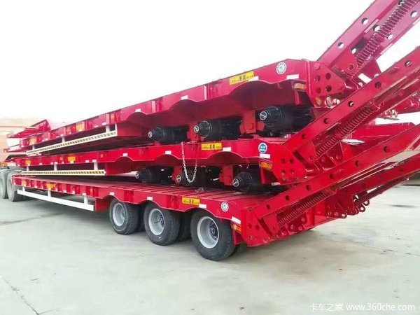 高端半挂车，电泳漆仓栅式半挂车图片