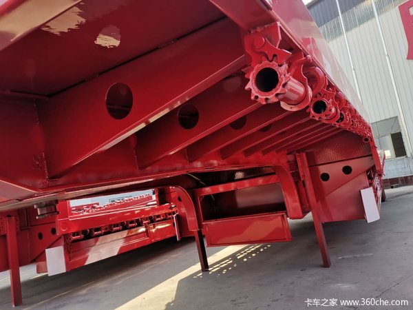 前后等宽十三米七五三米宽低平板低平板半挂车图片