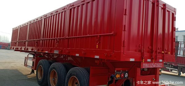 11米1.8米高一体侧翻自卸半挂车图片