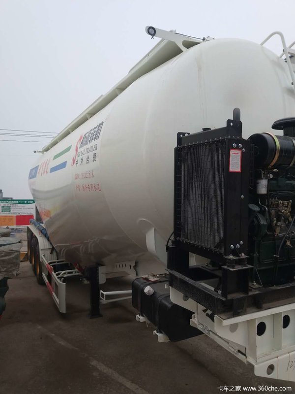 35方象牙白自重5.8吨粉粒物料运输半挂车图片