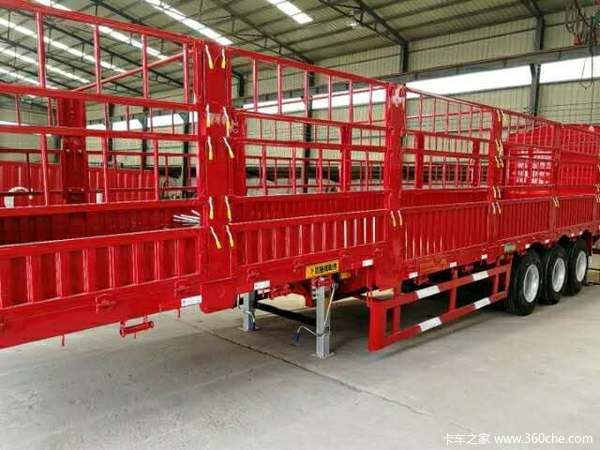 2019新款苍蓝，自重轻，承载力强。仓栅式半挂车图片