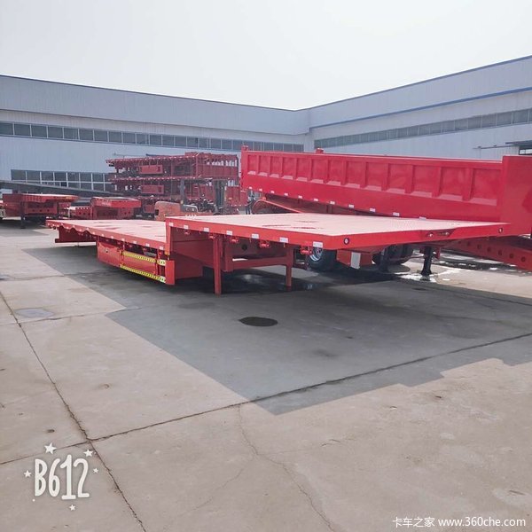 13米平板低平板半挂车平板式半挂车图片