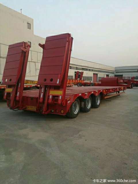 13米平板低平板半挂车平板式半挂车图片