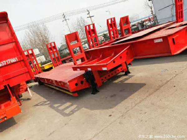 13米平板低平板半挂车平板式半挂车图片