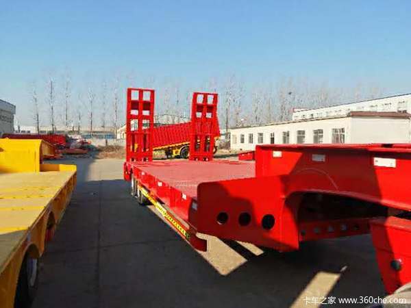 13米平板低平板半挂车平板式半挂车图片