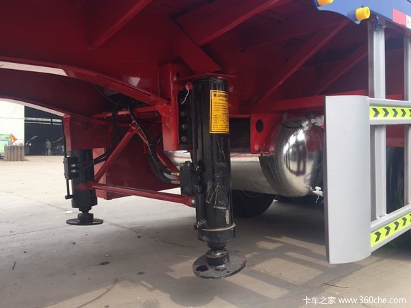 袋装水泥运输半挂车栏板式半挂车图片