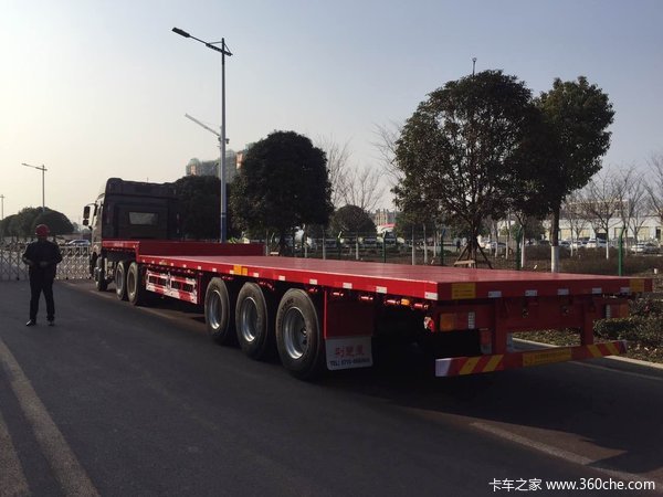 13.74米平板，错过了就没有了，湖北荆楚星，大厂出品低平板半挂车图片