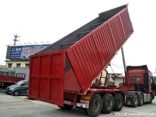 轻量化自卸半挂车厂家供应，自重轻，工艺精良自卸半挂车图片