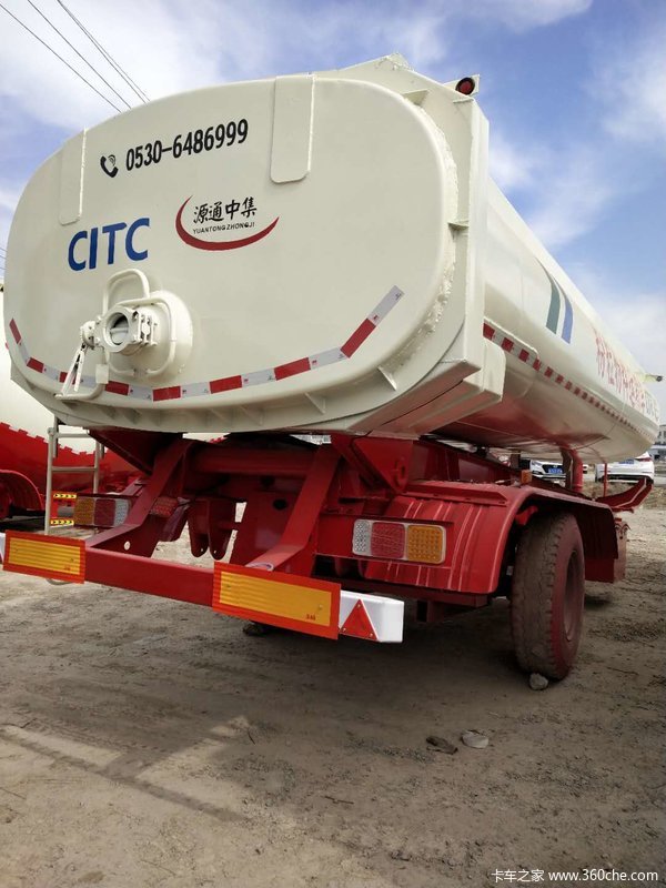 罐式后翻自卸车粉粒物料运输半挂车图片