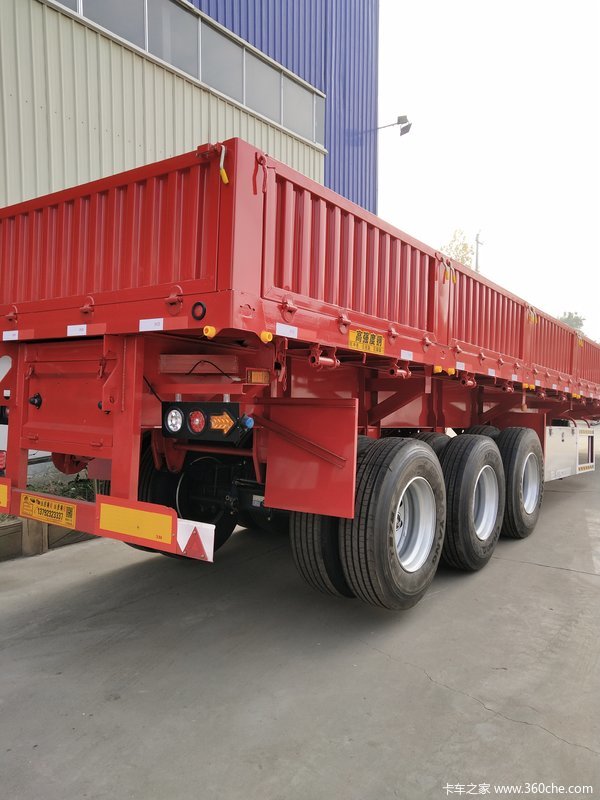 平板侧翻自卸半挂车自卸半挂车图片